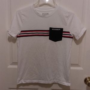 White Abercrombie kids tee